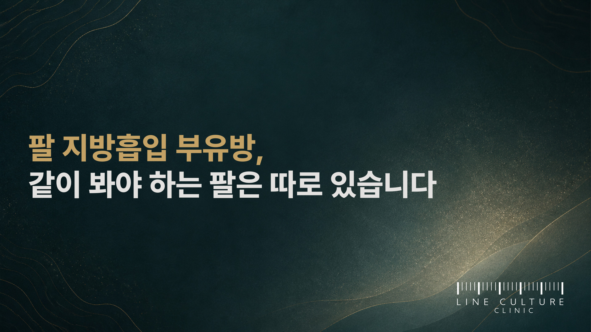 팔 지방흡입 부유방, 같이 봐야 하는 팔은 따로 있습니다 - 라인컬처의원