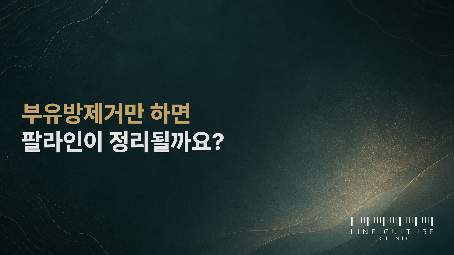 부유방제거만 하면 팔라인이 정리될까요? - 라인컬처의원