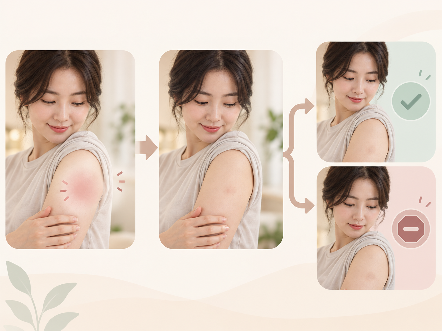 회차를 진행하면서 일주일 뒤 같은 자리의 두께로 이어갈지 멈출지 판단하는 기준을 나타낸 설명 이미지
